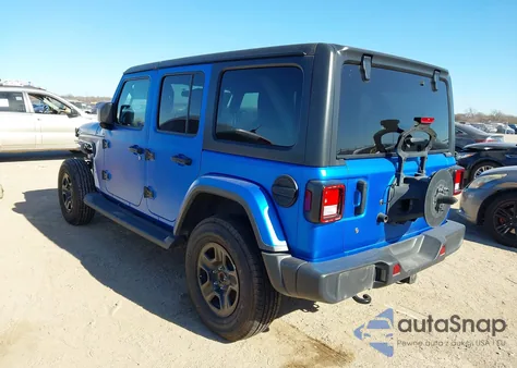 2020 Jeep Wrangler Unlimited Sahara 4X4 из США, поврежденный, VIN 1C4HJXEN0LW267931